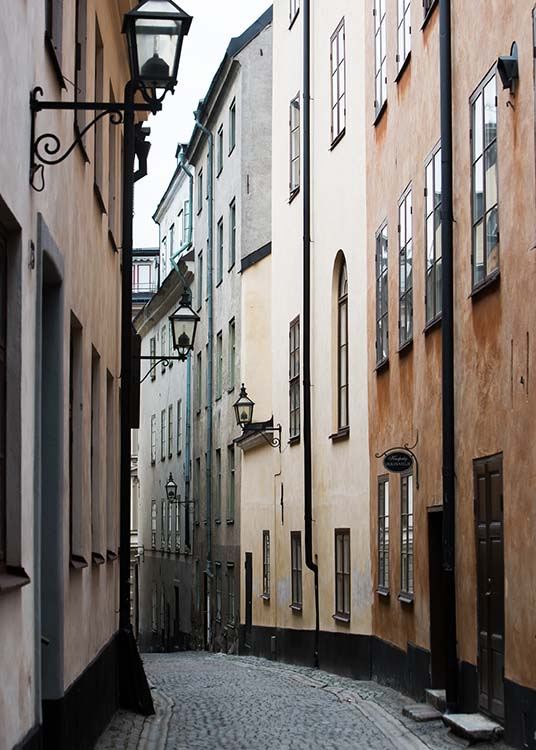 Stockholm Old Town No1 Plakat / Architektura w Desenio AB (2879)